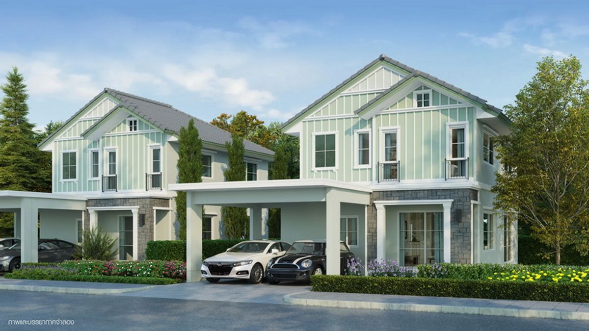 ขายบ้านบางนา แบริ่ง ลาซาล : ขาย  /  ให้เช่า  บ้านเดี่ยว 2 ชั้น  Villaggio 2 Srinakarin-Bangna