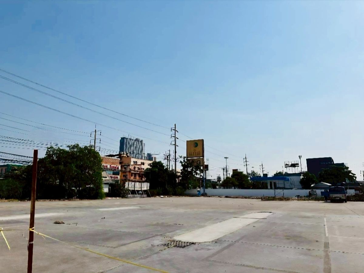 ให้เช่าที่ดินราษฎร์บูรณะ สุขสวัสดิ์ : ให้เช่าที่ดินเปล่า ติดถนนปู่เจ้า และใกล้ BTS สำโรง สมุทรปราการ รหัส : L8041