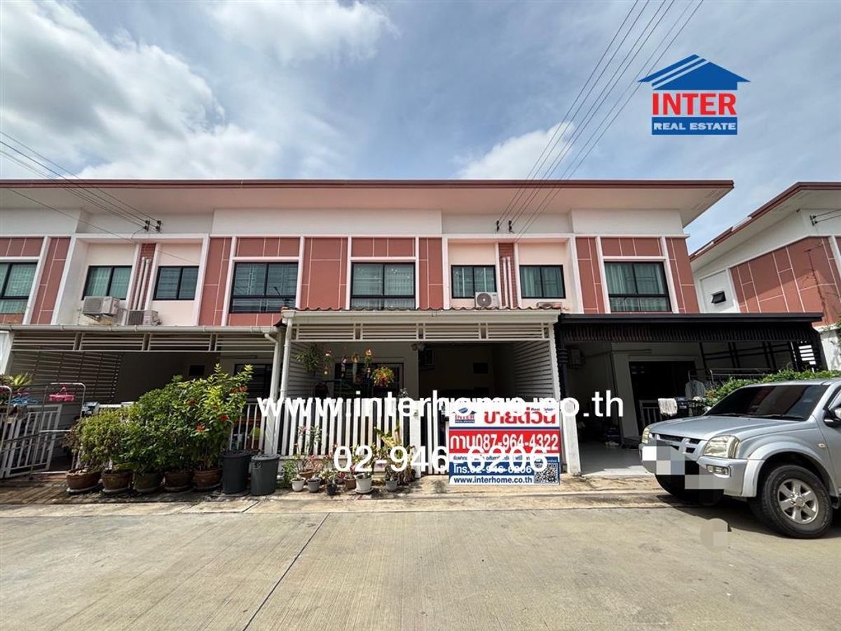 ขายทาวน์โฮมปทุมธานี รังสิต ธรรมศาสตร์ : ทาวน์เฮ้าส์ 2 ชั้น 17.8 ตร.ว. หมู่บ้านเจ ทาวน์ รังสิต-คลอง1 ซอยรังสิต-นครนายก34/1 ถนนเลียบคลองรังสิต–นครนายก ธัญบุรี ปทุมธานี