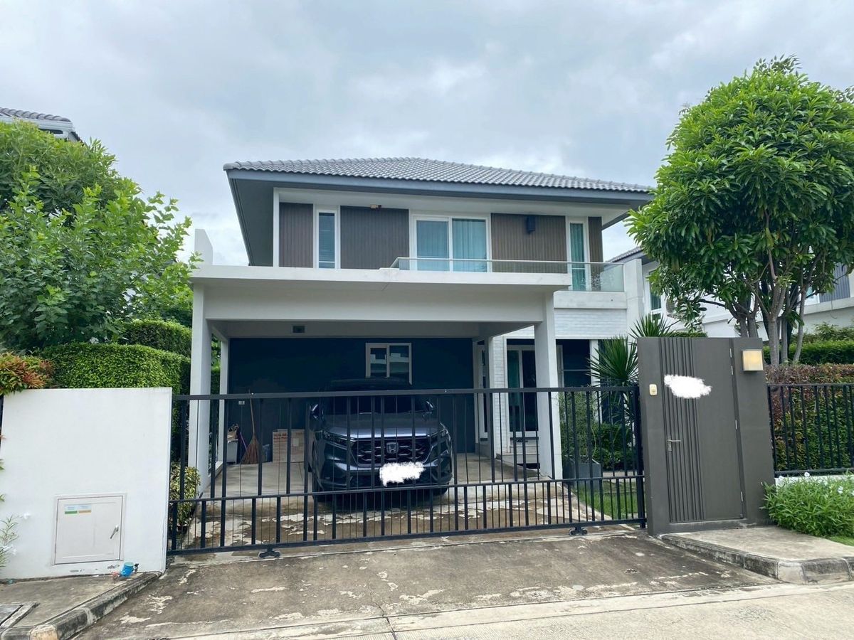 ให้เช่าบ้านลาดกระบัง สุวรรณภูมิ : HR2611ให้เช่าบ้านเดี่ยวโครงการมัณฑนา อ่อนนุช–วงแหวน 5 พร้อมอยู่ สไตล์โมเดิร์น ใกล้เมกะบางนา 