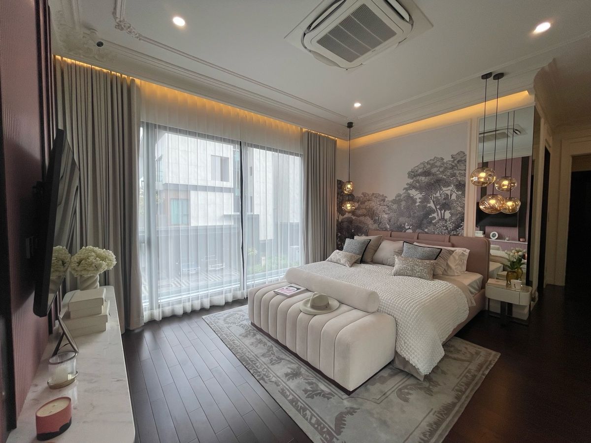 ขายบ้านเลียบทางด่วนรามอินทรา : 📢👇บ้านหรู 3 ชั้น พร้อมลิฟท์และสระว่ายน้ำส่วนตัว สงบ เงียบ เดินทางสะดวกใกล้จุดขึ้นลงทางด่วน (ภาพบ้านตัวอย่าง)