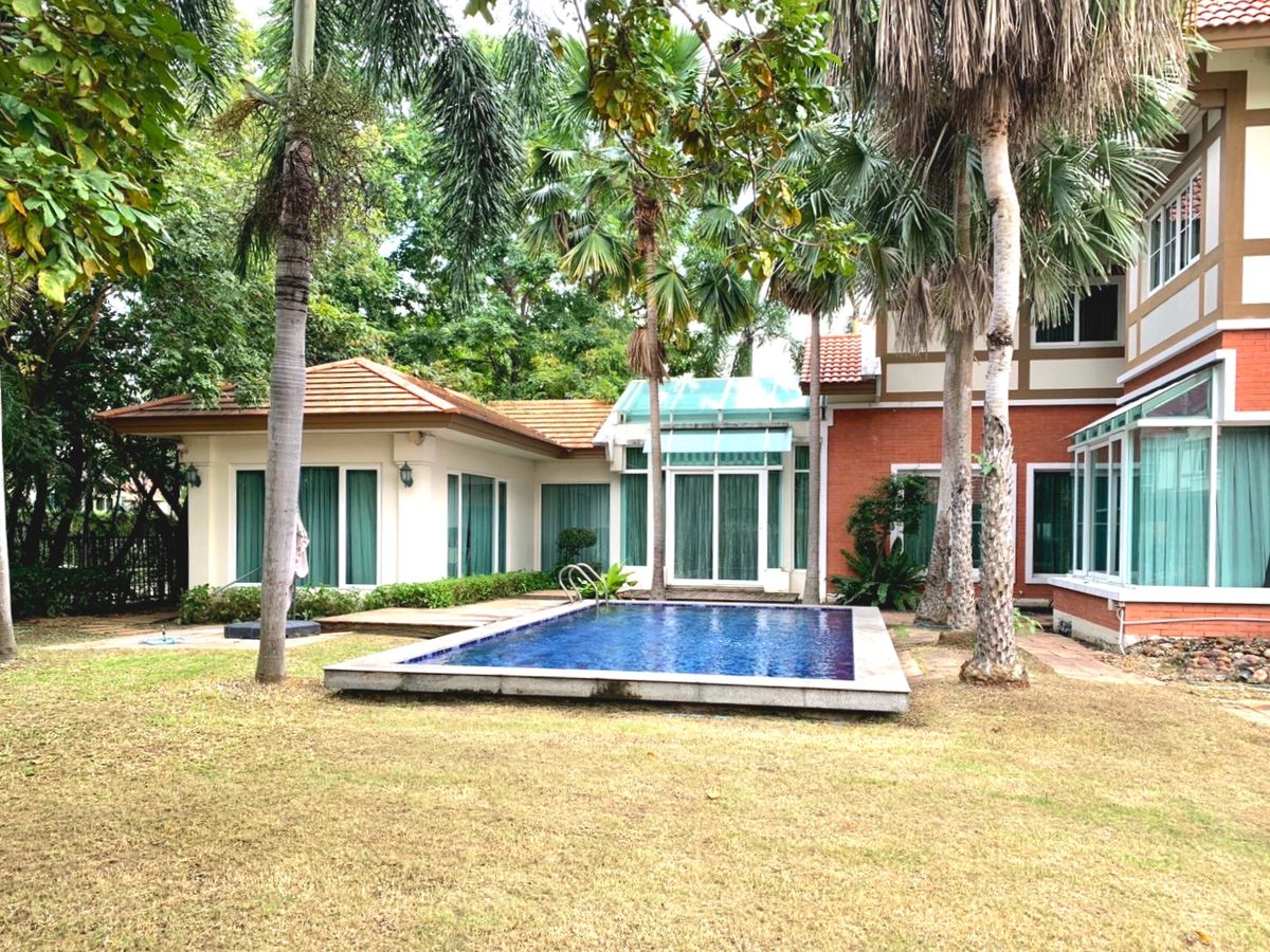 ขายบ้านแจ้งวัฒนะ เมืองทอง :  คฤหาสน์หรู หมู่บ้านพฤกษ์ภิรมย์ ราชพฤกษ์-รัตนาธิเบศร์ แปลงมุม พร้อมสระว่ายน้ำส่วนตัว