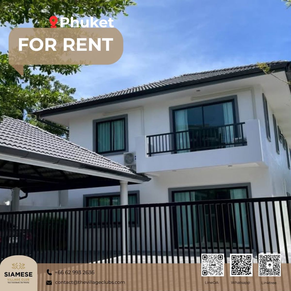 ให้เช่าบ้านภูเก็ต : Single House FOR RENT at BANGTAO, PHUKET