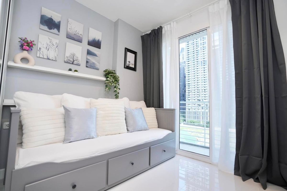 For SaleCondoRama9, Petchburi, RCA : Condo for sale, The Mark Ratchada-Airport, 2 bedrooms, 39 sqm. New renovated near Rama 9 and MRT junction.