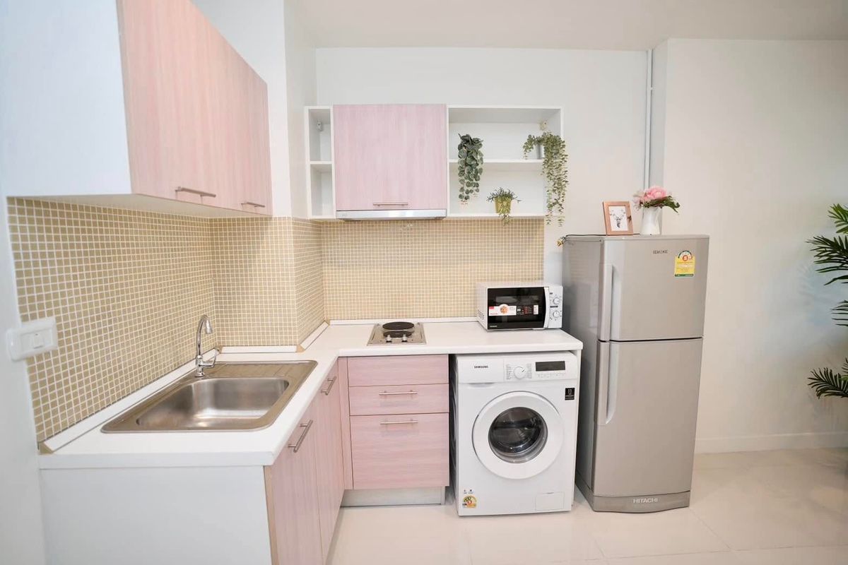 For SaleCondoRama9, Petchburi, RCA : Condo for sale, The Mark Ratchada-Airport, 2 bedrooms, 39 sqm. New renovated near Rama 9 and MRT junction.