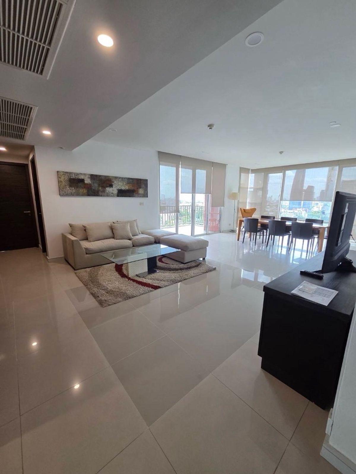 ให้เช่าคอนโดสุขุมวิท อโศก ทองหล่อ : 🔥Rent 3BR 3BR🔥170sqm Floor14🔥90,000/month🔥Fullerton 
