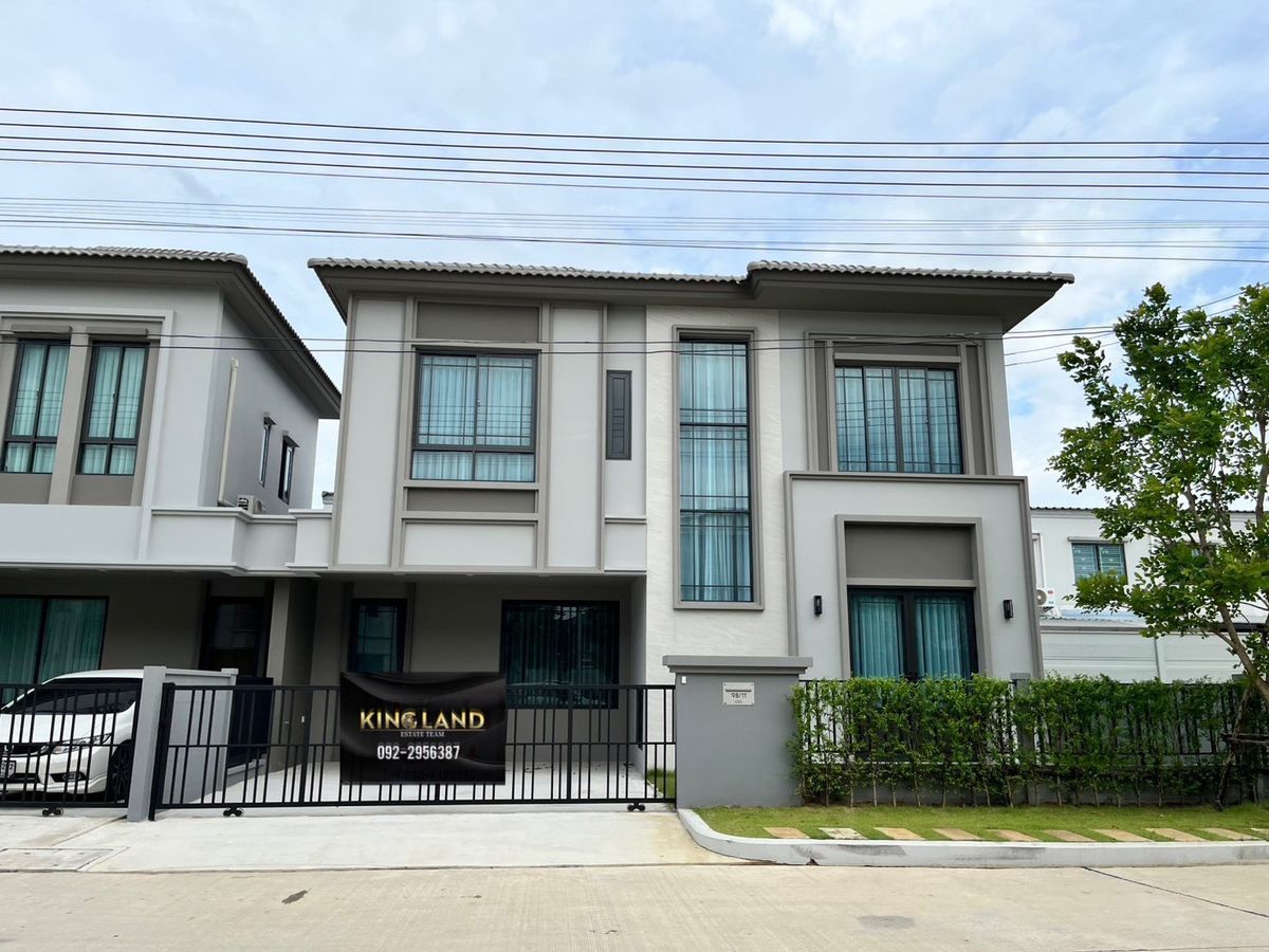 ให้เช่าปทุมธานี รังสิต ธรรมศาสตร์ : #ให้เช่าบ้านแฝด 2 ชั้นโครงการแกรนด์ พลีโน่ พหลโยธิน–รังสิต  🔥ค่าเช่า 39,000 บาท/เดือน 3 ห้องนอน4 ห้องน้ำ ✨ บ้านแต่งสวยสไตล์โมเดิร์น พร้อมอยู่ทันที
