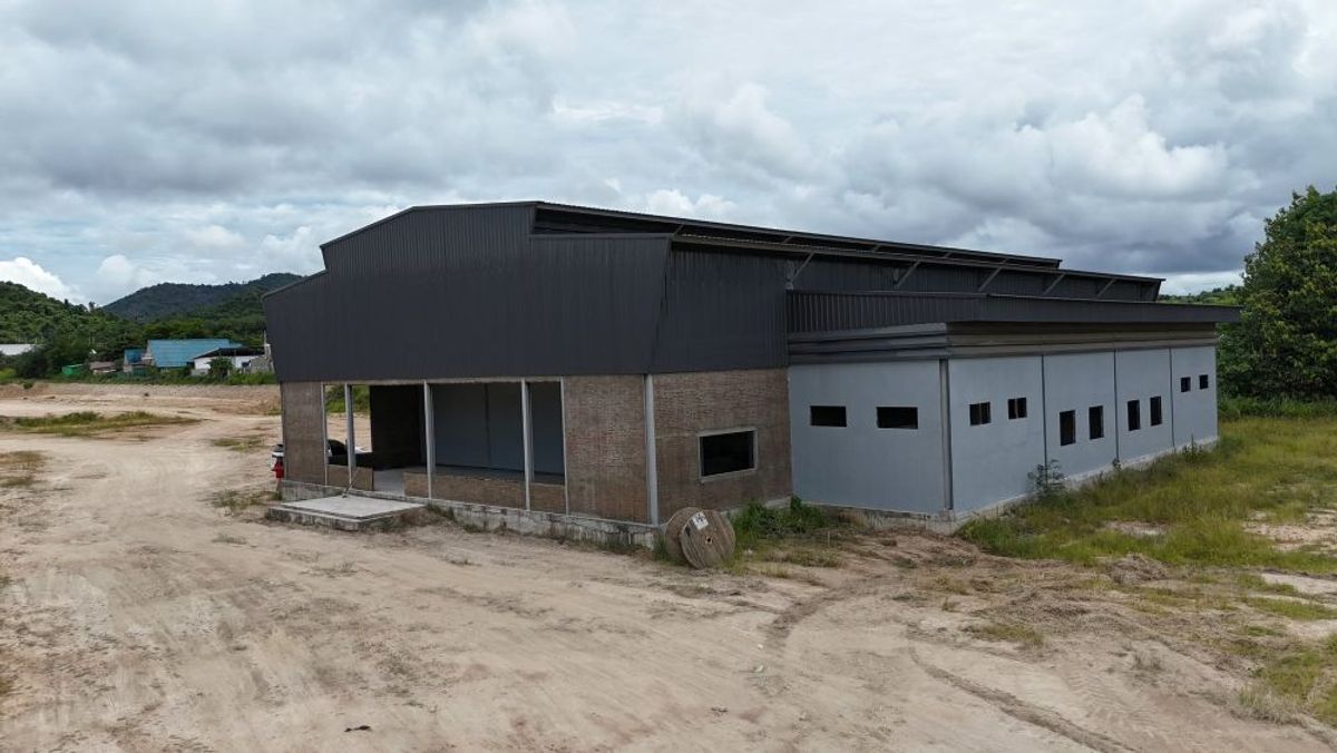 ขายที่ดินระยอง : ขายที่ดินพร้อมโกดัง นิคมพัฒนา ระยอง ติดถนน  ใกล้แหล่งอุตสาหกรรม 24-1-52 ไร่