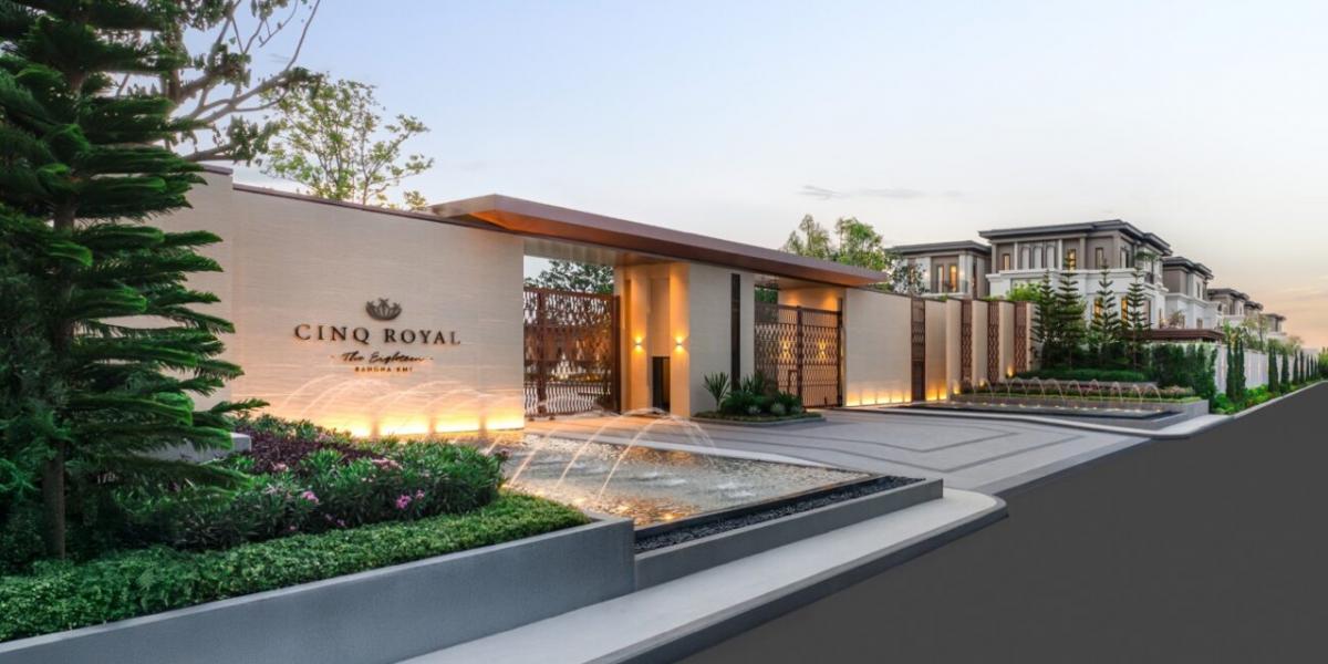 ขายบ้านบางนา แบริ่ง ลาซาล : คฤหาสน์สุดหรู CINQ ROYAL THE EIGHTEEN BANGNA KM.7 ใกล้สนามกอล์ฟ 6 Master Bed 8 Bath 1070 ตร.ม 207.6 ตร.ม 125 MB