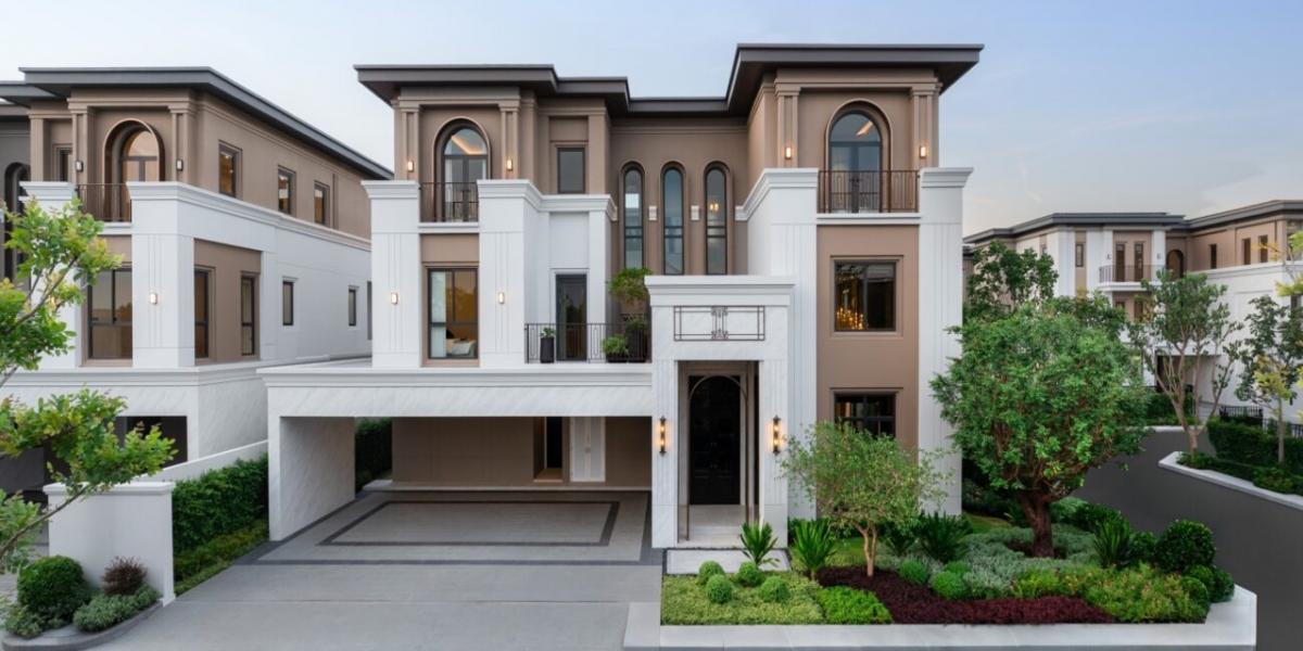 ขายบ้านบางนา แบริ่ง ลาซาล : คฤหาสน์สุดหรู CINQ ROYAL THE EIGHTEEN BANGNA KM.7 ใกล้สนามกอล์ฟ 5 Master Bed 6 Bath 748 ตร.ม 135 ตร.ม 62 MB