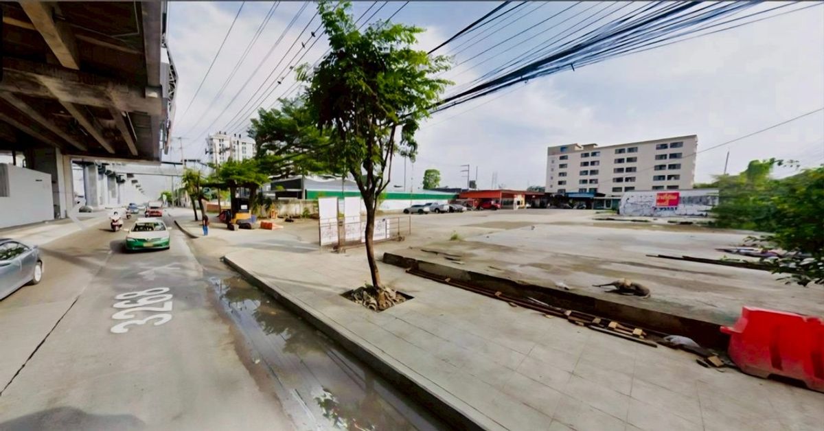 ให้เช่าที่ดินสมุทรปราการ สำโรง : ให้เช่าที่ดินเปล่า ติดถนน เทพารักษ์ ติดทางขึ้น MRT ศรีเทพา รหัส : L8042