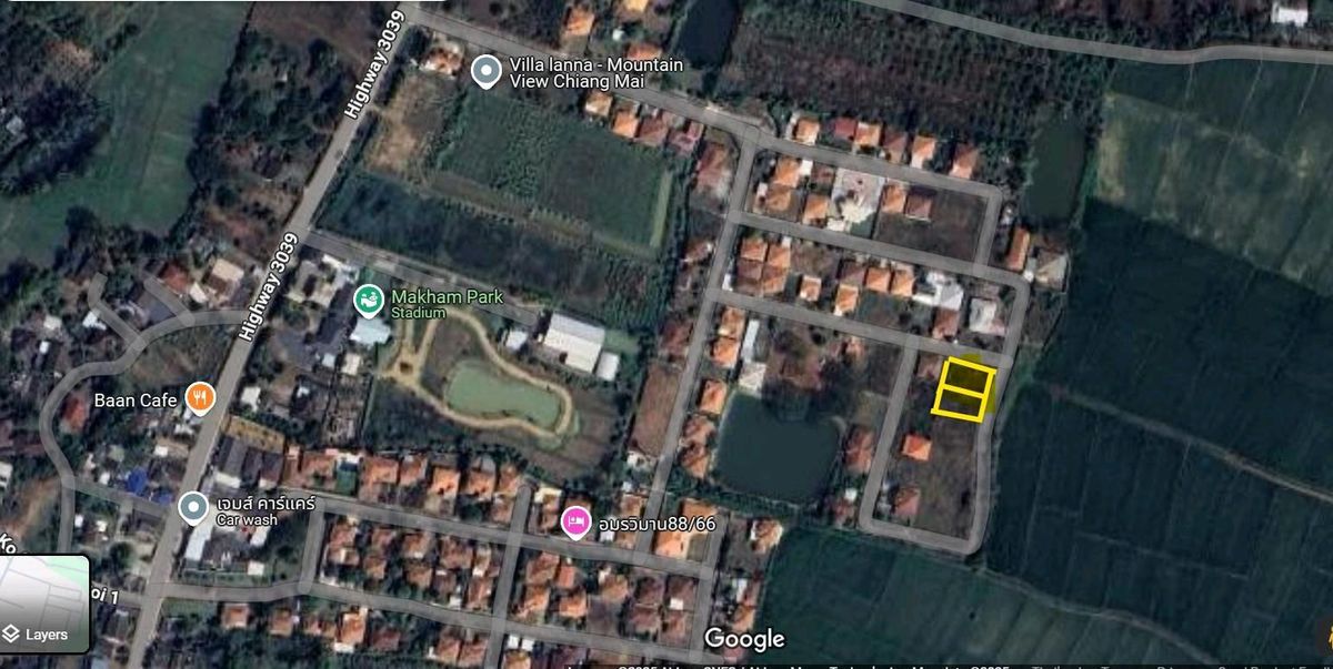 For SaleLandChiang Mai : 🏡 Corner Plot Land for Sale in San Kamphaeng, Chiang Mai Beautiful 175 Sq.wah & Just 7 km from the city center – under 15 mins drive! 📞099-415-2664 