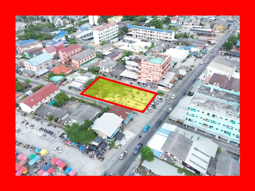 ขายที่ดินนนทบุรี บางใหญ่ บางบัวทอง : ขายที่ดิน ใกล้ MRT ริมถนนสามัคคี 210ตรว เหมาะทำการค้า อพาร์ทเม้นท์ DD
