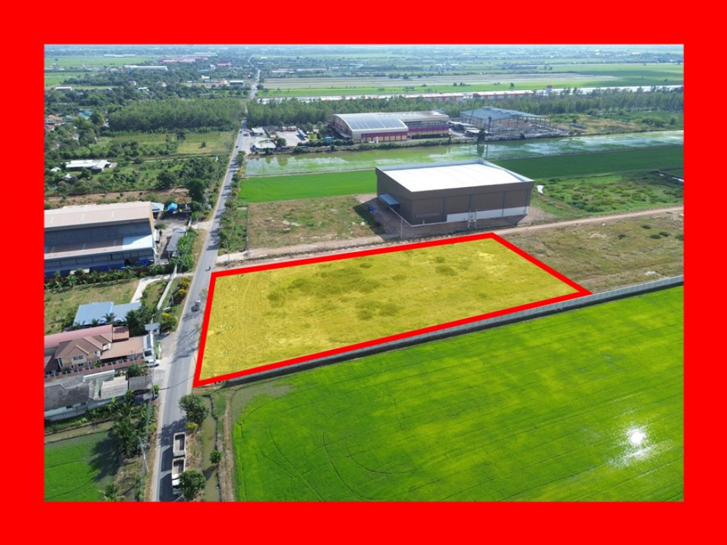 ขายที่ดินปทุมธานี รังสิต ธรรมศาสตร์ : ขาย ที่ดิน ผังสีม่วง คลอง9 ลำลูกกา  6 ไร่กว่า ใกล้ ถ.รังสิต-นครนายก แค่ 4.4 กม. DD