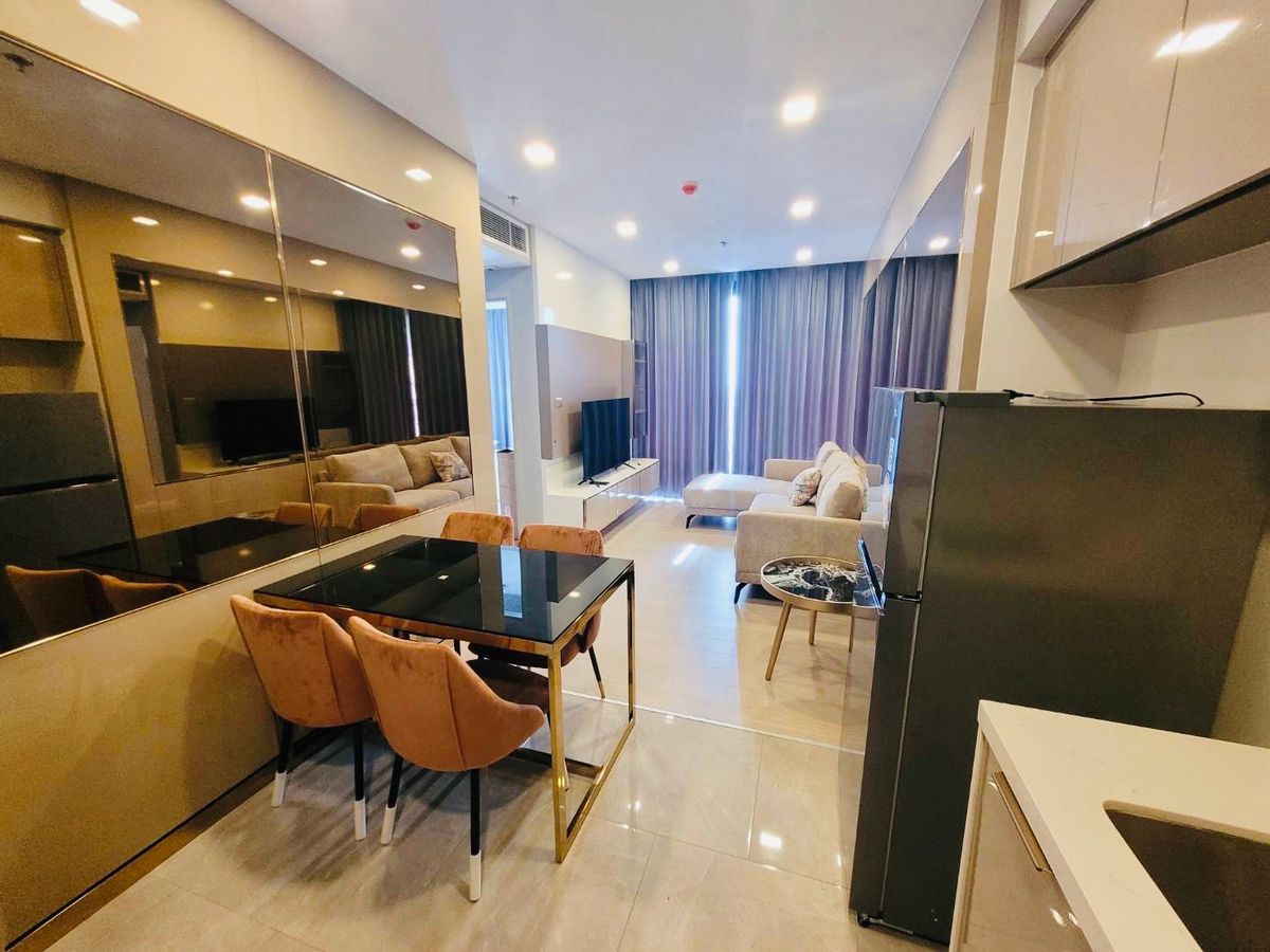 ให้เช่าคอนโดพระราม 9 เพชรบุรีตัดใหม่ RCA : ให้เช่า! One9five condo from MRT Rama9 (300 m) 2ห้องนอน 2ห้องน้ำ 58 ตรม. 55,000ต่อเดือน
