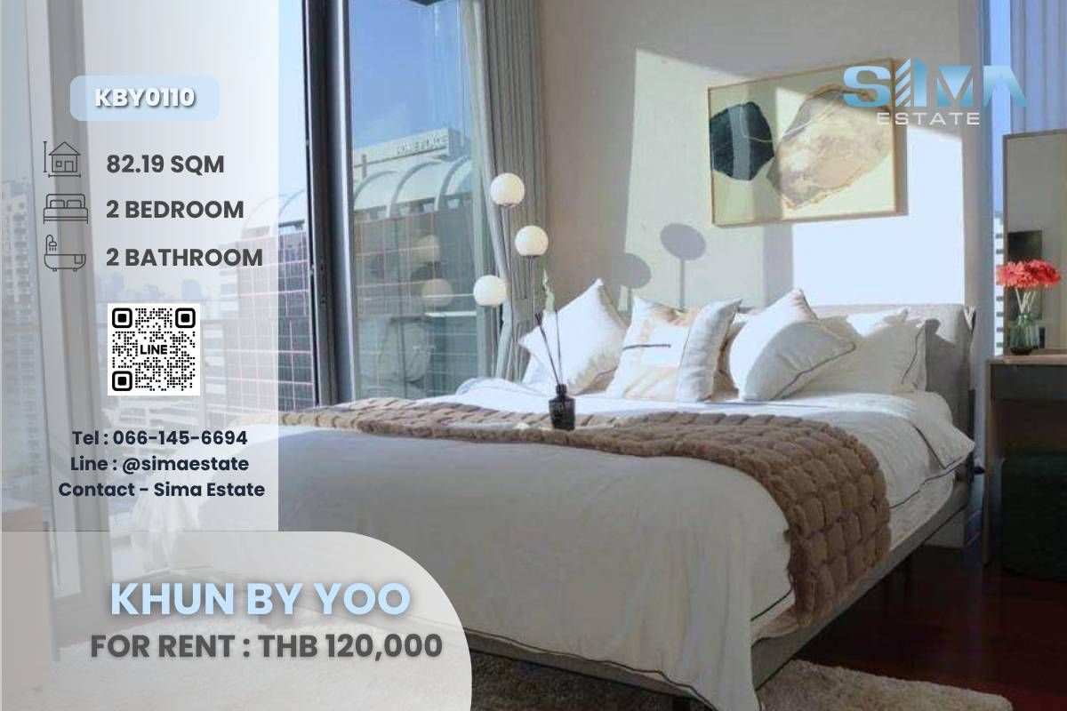 For RentCondoSukhumvit, Asoke, Thonglor : Rent ☁️KHUN by Yoo☁️ Beautiful room, good decoration Free ready to move in ☀️