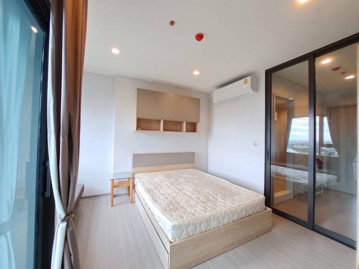 For RentCondoOnnut, Udomsuk : Life Sukhimvit 62 Condo for Rent, Main Building, Floor 17, City View, Studio, 25 sq.m., price 12,500 baht