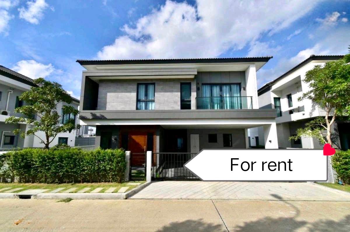 ให้เช่าบ้านบางนา แบริ่ง ลาซาล : 🔥🔥 House for Rent The City Bangna new project 🔥🔥 Nearby Mega bangna 