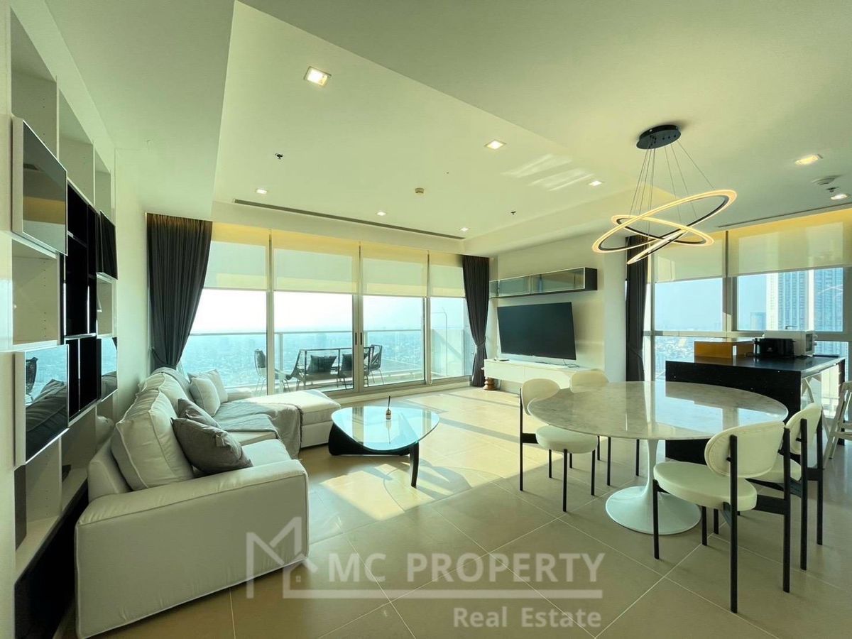 ให้เช่าคอนโดวงเวียนใหญ่ เจริญนคร : แม่น้ำ 2 ห้องนอน 110sqm 40fl ++ ให้เช่าเพียง 85,000 โปรดติดต่อ 0816878954