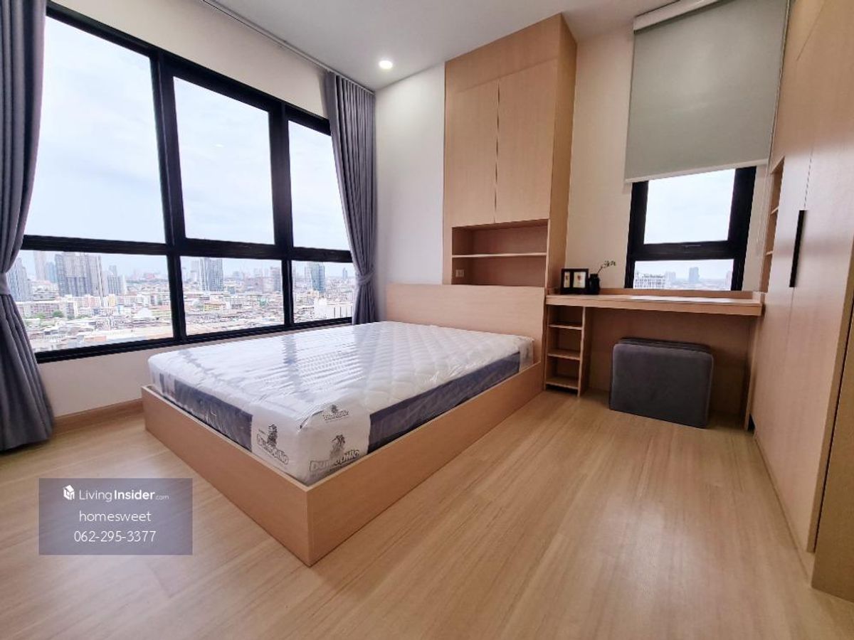 ให้เช่าคอนโดวงเวียนใหญ่ เจริญนคร : Supalai loft ประชาธิปก-วงเวียนใหญ่ 2 นอน 2 น้ำ ห้องมุม พร้อมเข้าอยู่​