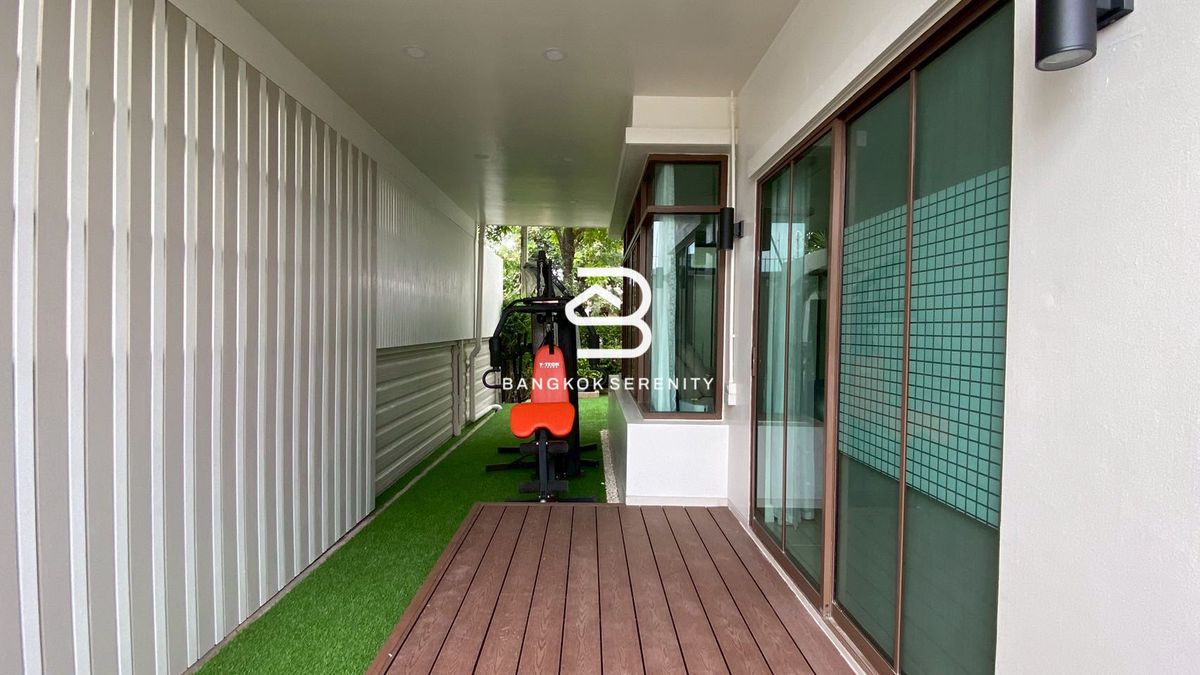 ให้เช่าบ้านบางนา แบริ่ง ลาซาล : Pet friendly House for rent at Setthasiri Bangna Km.7 