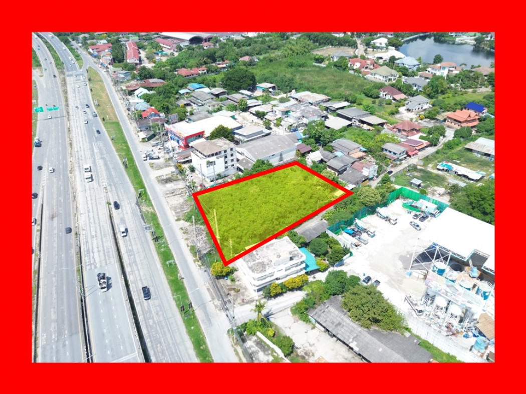 ขายที่ดินปทุมธานี รังสิต ธรรมศาสตร์ : ขายถูกที่สึด ที่ดิน ริมถนน345 (สะพานนนทบุรี-บางบัวทอง) ตรงแยกบางคูวัด 669 ตรว เหมาะทำการค้า DD