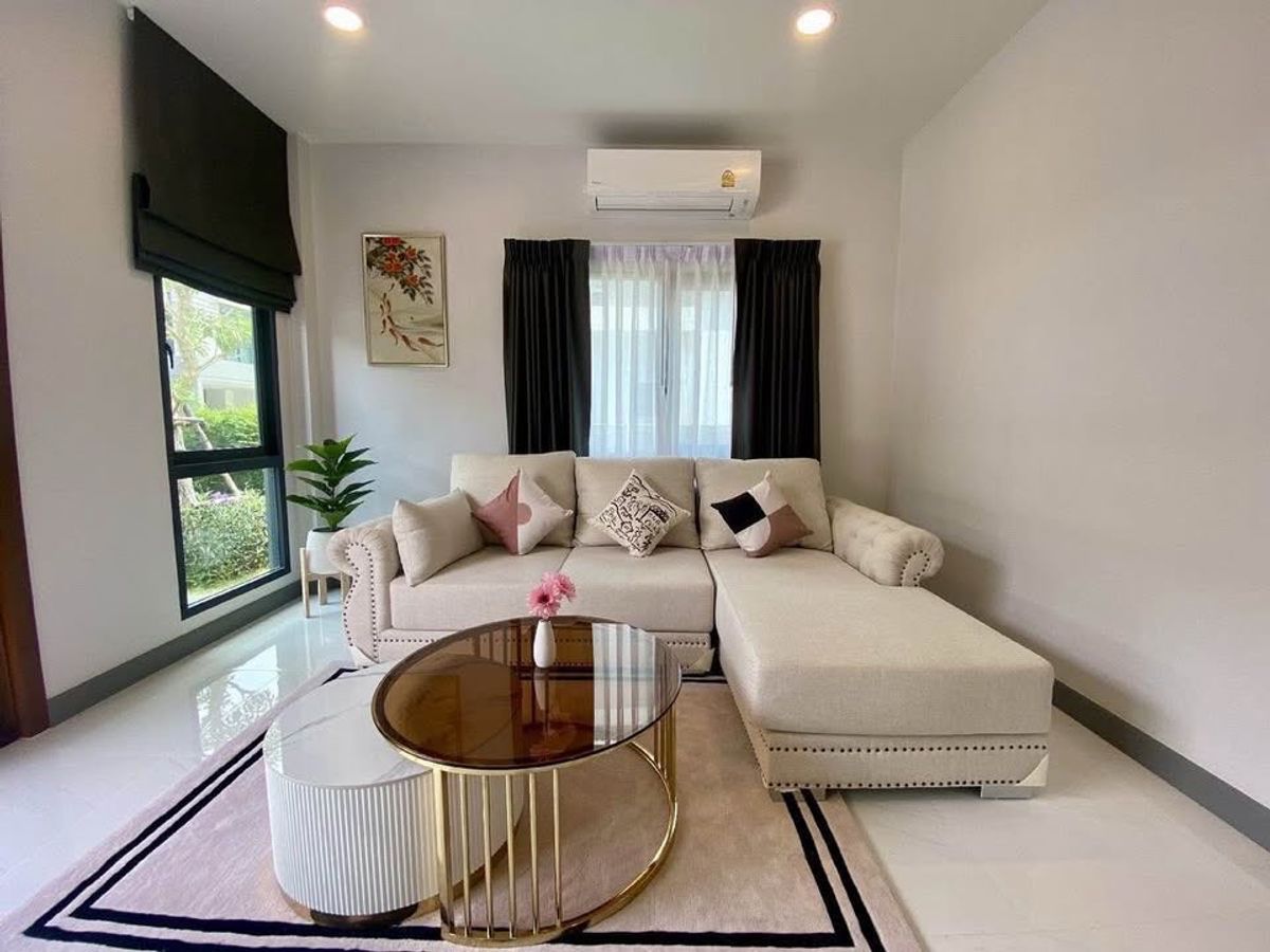 For RentHouseBangna, Bearing, Lasalle : K-6441, renting a single house, The City Bangna, a new project, ready to be near Bangna