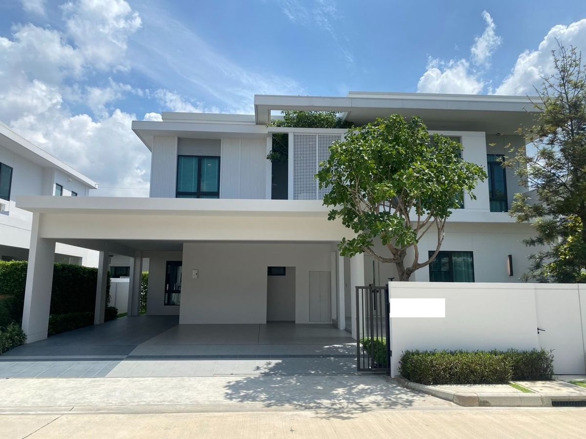 ให้เช่าบ้านสมุทรปราการ สำโรง : ให้เช่า 86ตรว 4นอน5น้ำ บ้านเดี่ยว 2 ชั้น มัณฑนา บางนา กม15  