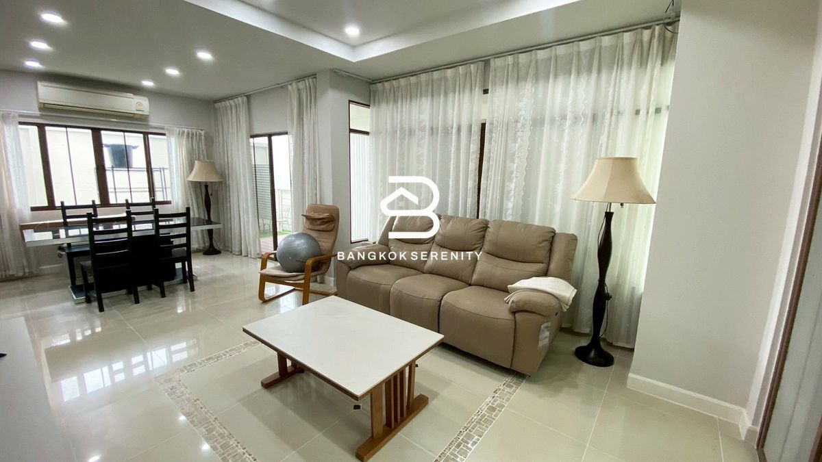 ให้เช่าบ้านบางนา แบริ่ง ลาซาล : Pet friendly House for rent at Setthasiri Bangna Km.7 