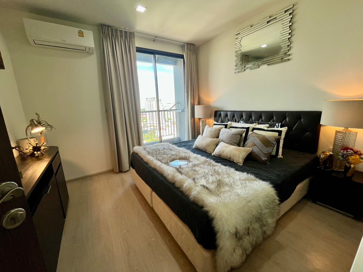 For RentCondoOnnut, Udomsuk : 🔥For urgent rent🔥 Rhythm Sukhumvit 44/1, spacious room + bathtub, fully furnished (next to BTS Phra Khanong)