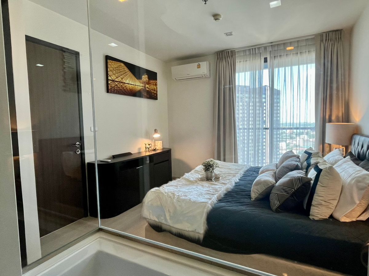 For RentCondoOnnut, Udomsuk : 🔥For urgent rent🔥 Rhythm Sukhumvit 44/1, spacious room + bathtub, fully furnished (next to BTS Phra Khanong)