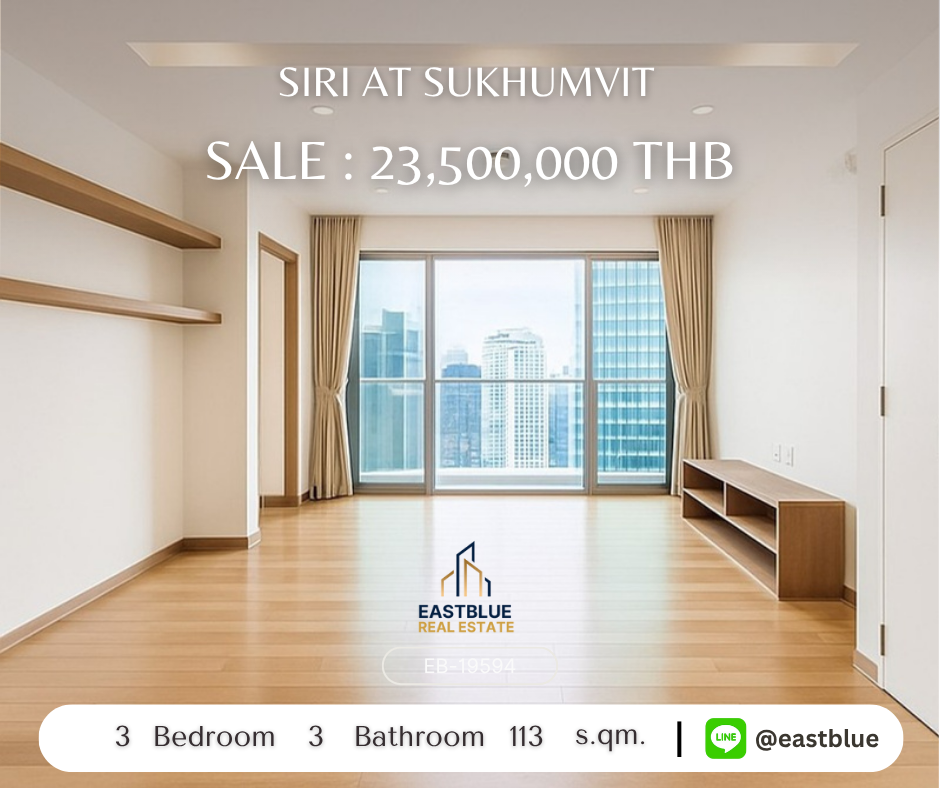 ขายคอนโดสุขุมวิท อโศก ทองหล่อ : ✨ คอนโดหรูใจกลางสุขุมวิท 3 ห้องนอน เพียง 23.5 ล้าน! 🌟 ใกล้ BTS ทองหล่อ! ✨