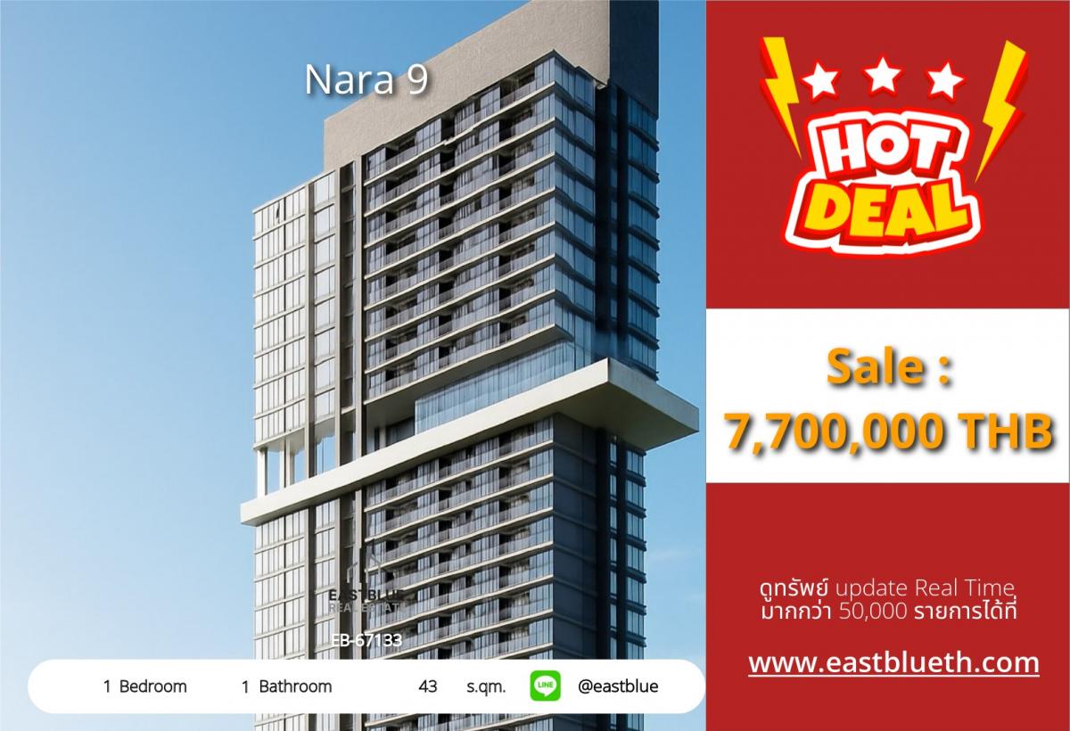 ขายคอนโดสาทร นราธิวาส : 28/01/2026, รวมค่าโอนคอนโดใจกลางสาทร! ใกล้ BTS Chong Nonsi พร้อมสิ่งอำนวยความสะดวกครบครัน 1 ห้องนอน ขนาด 43 ตร.ม. ราคาพิเศษ 7.7 ล้าน เริ่มต้นชีวิตง่าย ๆ วันนี้!