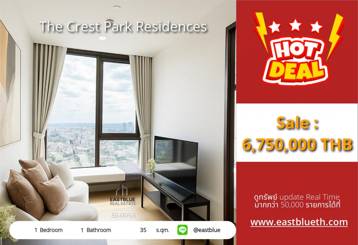 For SaleCondoLadprao, Central Ladprao : Condo in the heart of Lat Phrao! Ready to move in, 35 sq.m., only 6.75 million THB.Close to BTS/MRT Ha Yeak Lat Phrao, answering all lifestyle needs!