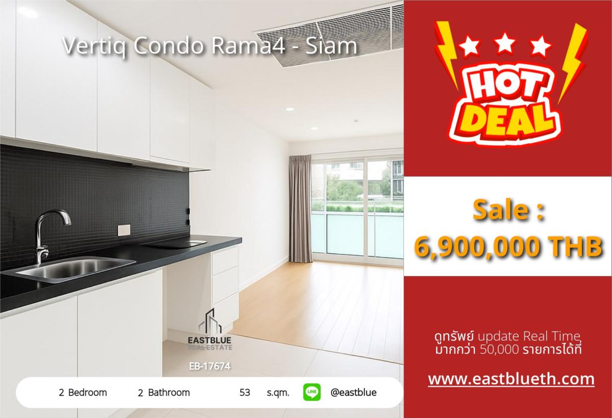 For SaleCondoSiam Paragon ,Chulalongkorn,Samyan : 12/02/2026, Luxury condo 2 bedrooms in the heart of Siam-Rama 4, special price 6.9 million!Close to BTS/MRT Sam Yan with complete amenities.