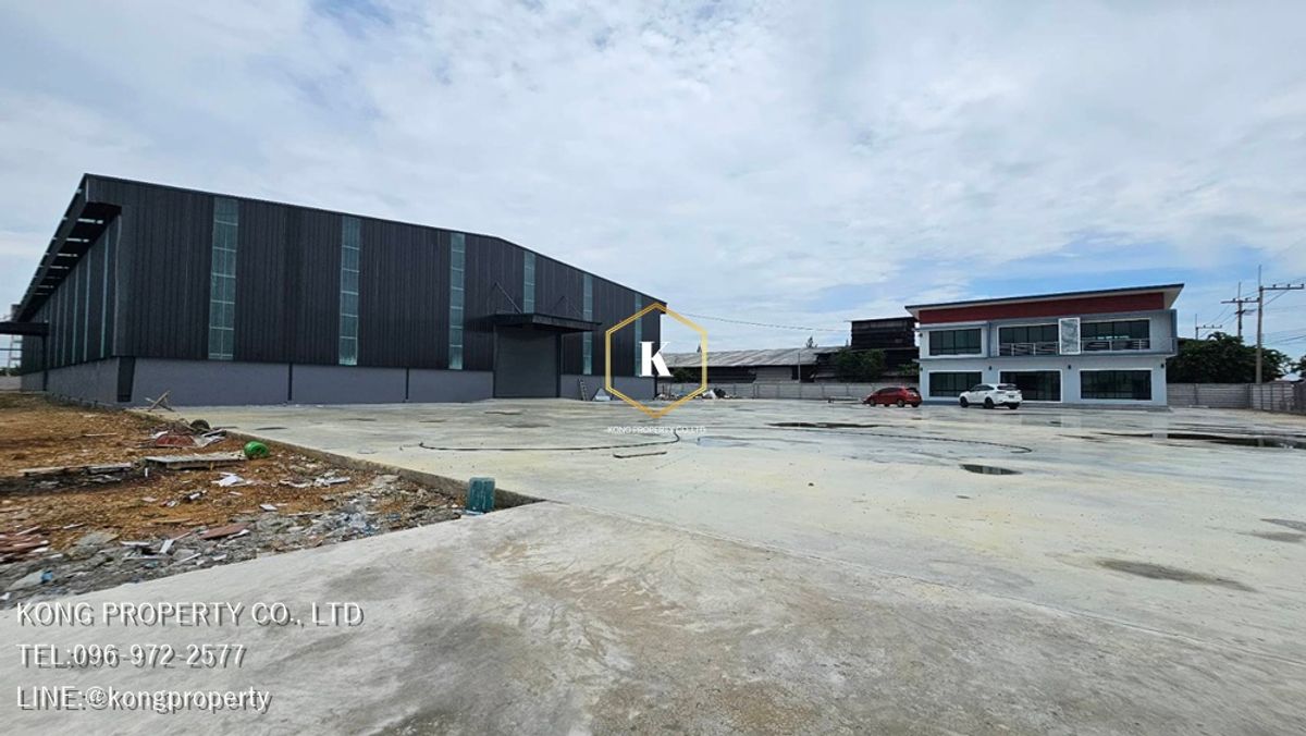 For RentWarehouseMahachai Samut Sakhon : Rent a Warehouse Rama 2 Nakok Samut Sakhon, newly built in an area of ​​7 rai. There is a worker room.