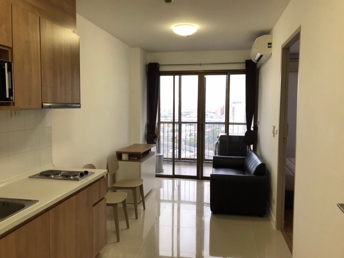 ให้เช่าคอนโดอ่อนนุช อุดมสุข : Low floor 37 sqm studio condo at Ideo Mix Sukhumvit 103 for rent 15,000THB per month, Udom Suk BTS station