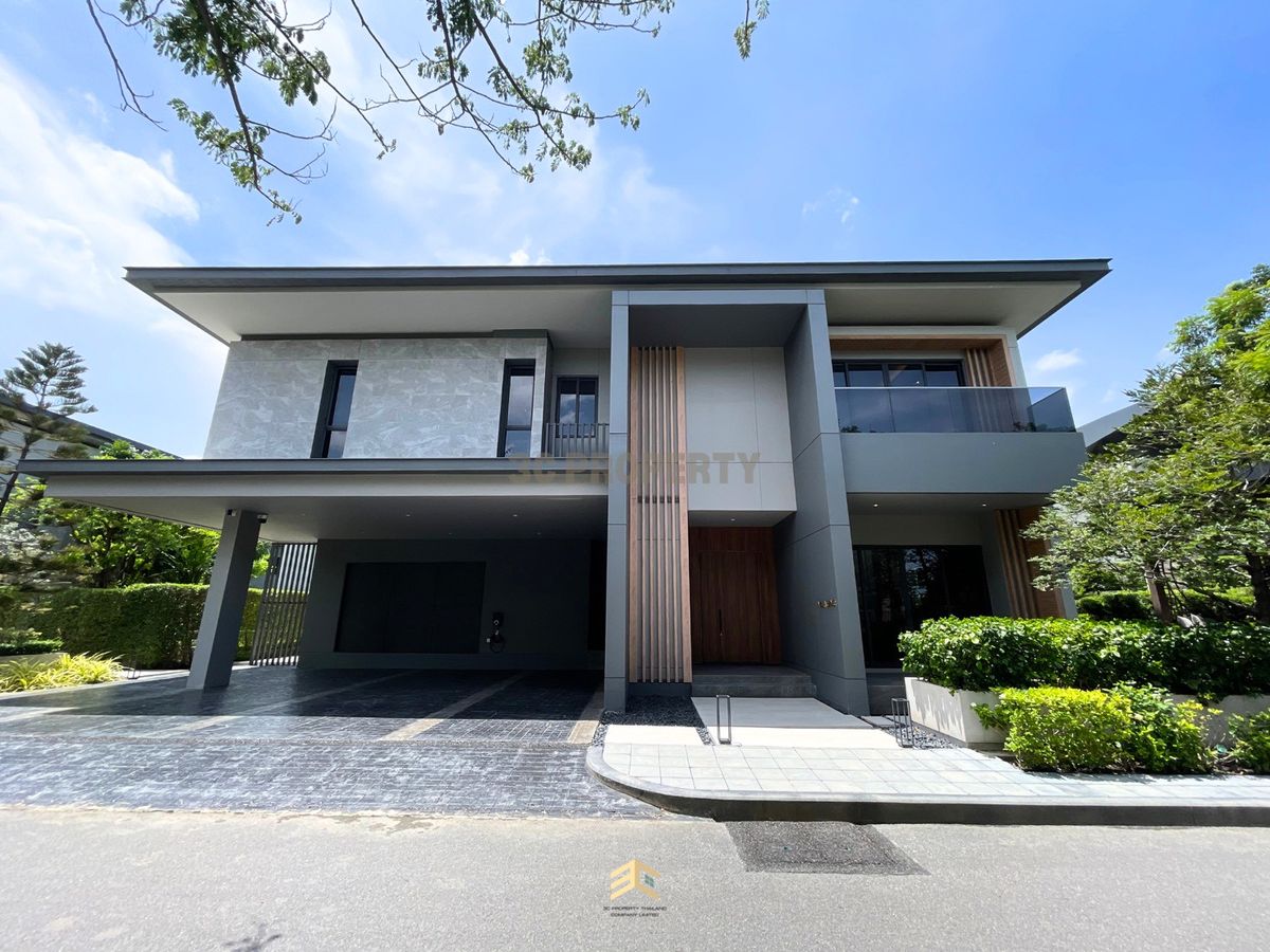 For SaleHouseLadkrabang, Suwannaphum Airport : Lake Legend Bangna - Suvarnabhumi: Land 150 sq.w. 🔺 Price 47.6 million baht 🔺 Villa Geno House