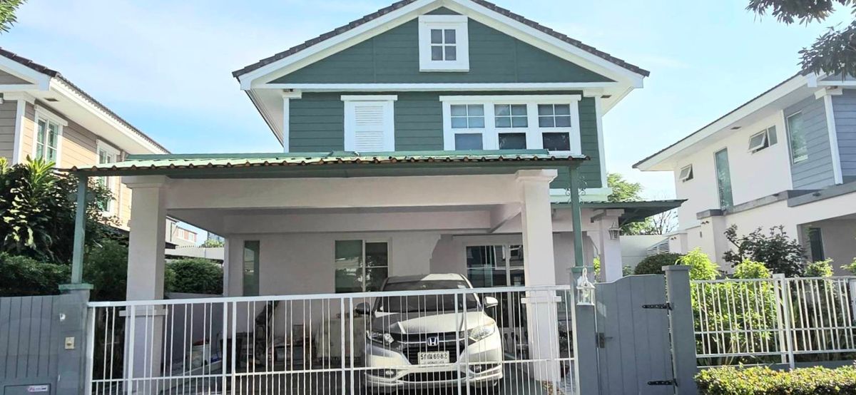 For RentHouseBangna, Bearing, Lasalle : Rent a 2 -story detached house, beautifully decorated, 51 sq.m. on Bang Na Trat Road, Km. 7, near Mega Bangna.