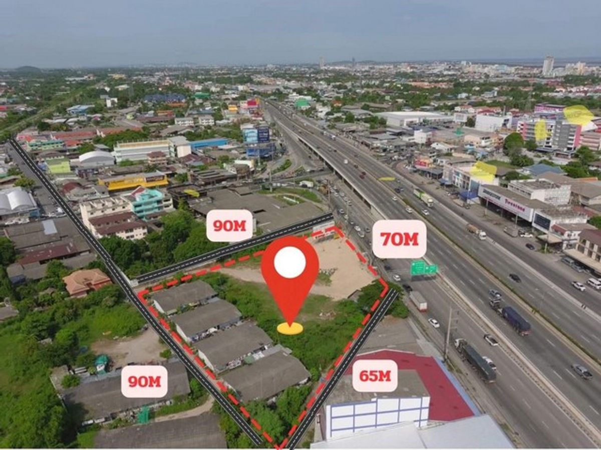 For SaleLandPattaya, Bangsaen, Chonburi : [Selling] Land by Pastel. 361 | Ban Suan Chon Buri | 3 Rai 2 Ngan | Earning 250,000/Year | 69 million