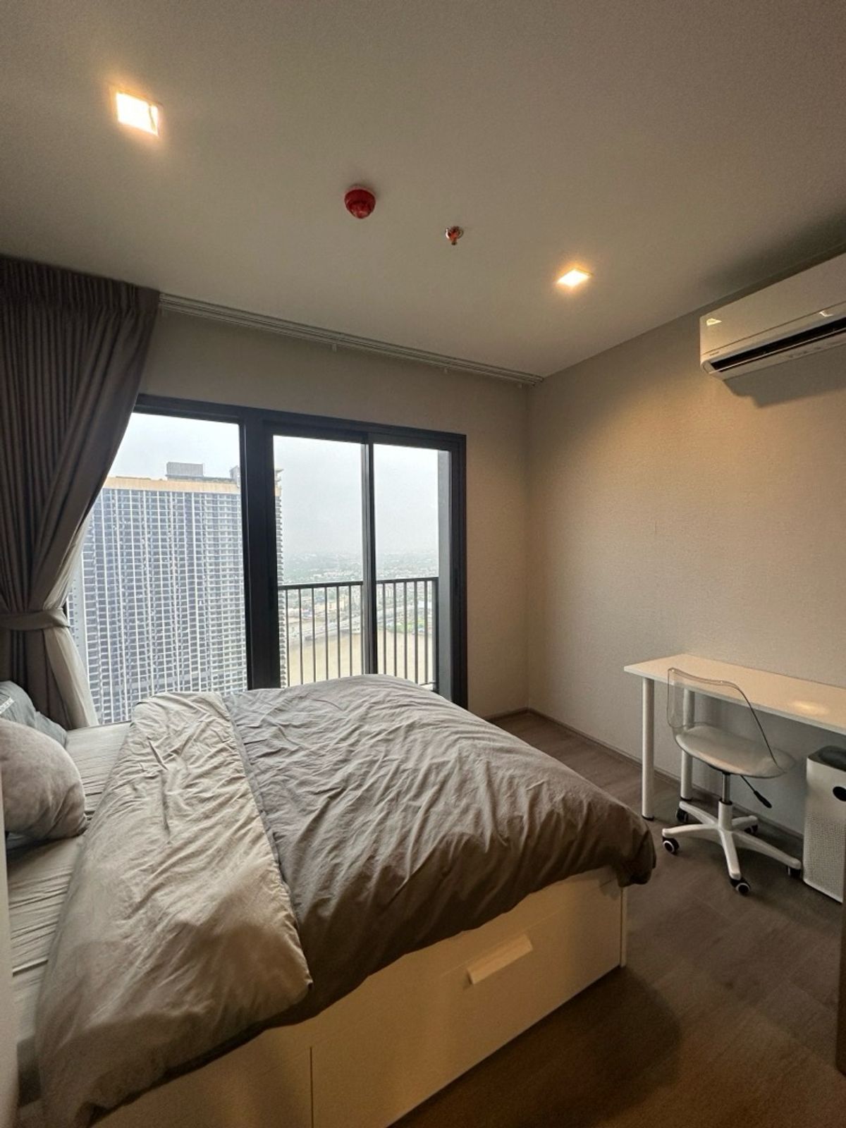 ให้เช่าคอนโดรัตนาธิเบศร์ สนามบินน้ำ พระนั่งเกล้า : New 🔥the politan aqua 1 bed 1 bath 30 sqm 46 FL🔥 river view