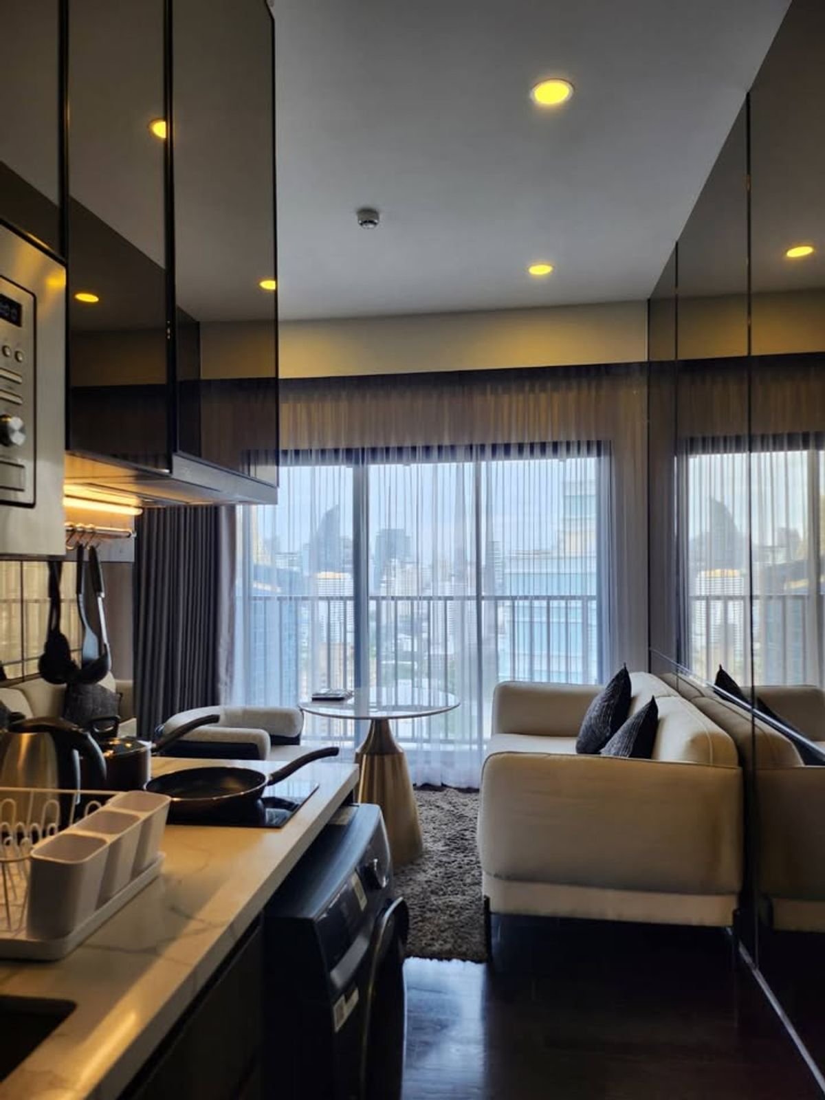 For RentCondoSukhumvit, Asoke, Thonglor : Rent RR244 Park Origin Thonglor, beautiful room, ready to be near the BTS Thonglor BTS.