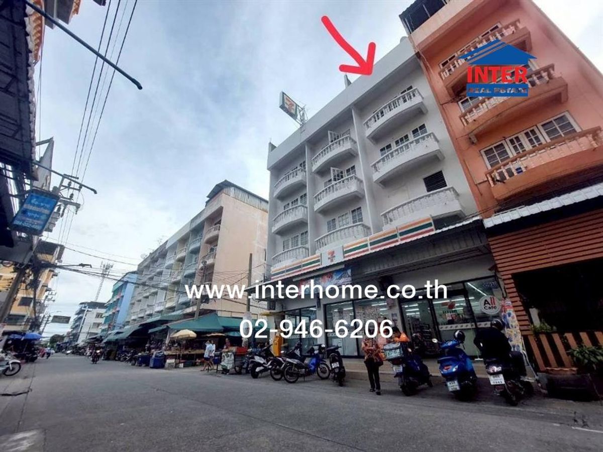 ขายอาคารพาณิชย์สมุทรปราการ สำโรง : อาคารพาณิชย์ 4.5 ชั้น 19 ตร.ว. อาคารพาณิชย์ ซอยเจริญใจ(โรงงานปากกาตราม้า) ถนนเทพารักษ์ (ขาเข้า) ถนศรีนครินทร์ เมืองสมุทรปราการ สมุทรปราการ