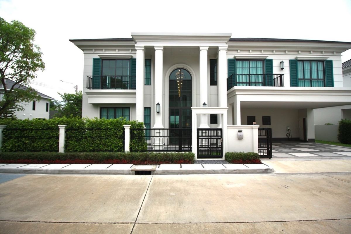 ให้เช่าบ้านบางนา แบริ่ง ลาซาล : ให้เช่าบ้านใหม่ไซส์ใหญ่สุดโครงการเศรษฐสิริ บางนา 