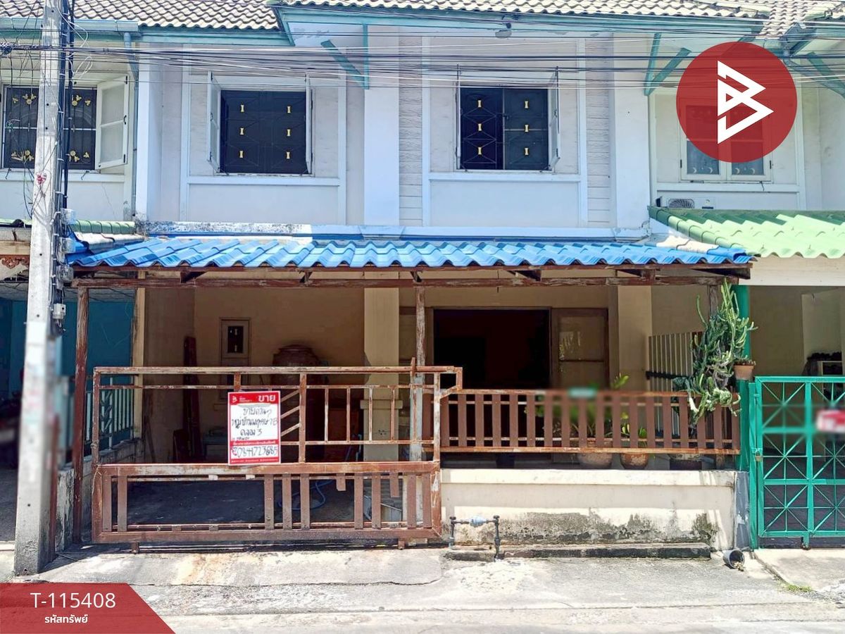 For SaleTownhomePathum Thani,Rangsit, Thammasat : Townhouse for sale Pruksa Bee Village, Rangsit-Khlong 3, Khlong Luang, Pathum Thani
