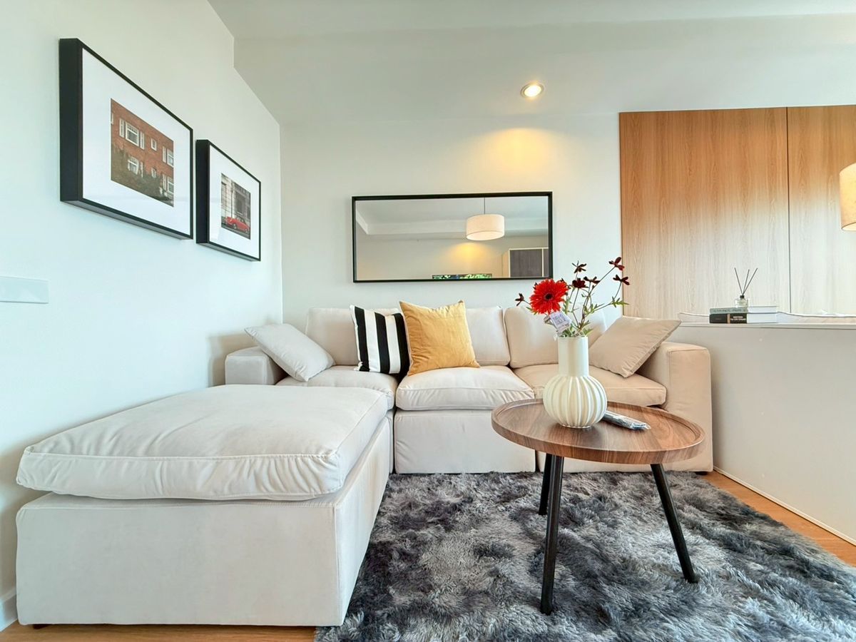 For SaleCondoOnnut, Udomsuk : Condo for sale: The Lauke 3 Sukhumvit 101/1 Renovated new, beautiful, new furniture (ST-02)