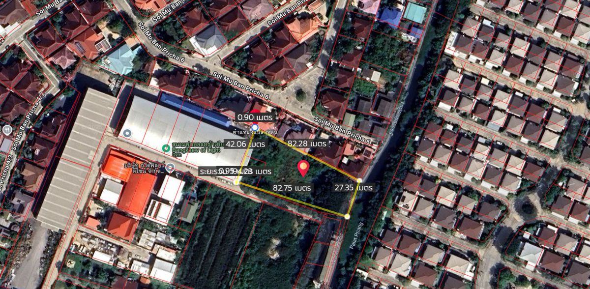 ขายที่ดินสมุทรปราการ สำโรง : ขายที่ดินหนามแดง-บางพลี 1-3-58 ไร่   เข้าทาง ซอย หนามแดง-บางพลี 15