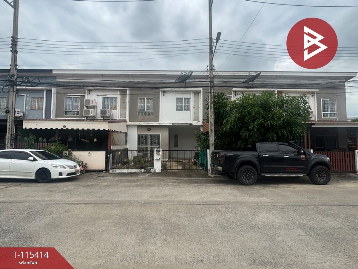 For SaleTownhomePathum Thani,Rangsit, Thammasat : Townhouse for sale Pruksa Village 60/1 Rangsit-Bang Poon Pathum Thani is ready.