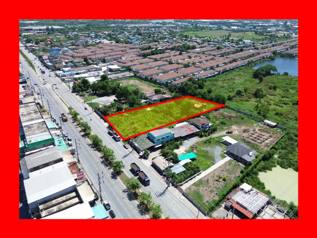 ขายที่ดินปทุมธานี รังสิต ธรรมศาสตร์ : ขาย ที่ดิน ริมถนนปทุมธานี-กรุงเทพ 2 ไร่กว่า เหมาะทำการค้า DD
