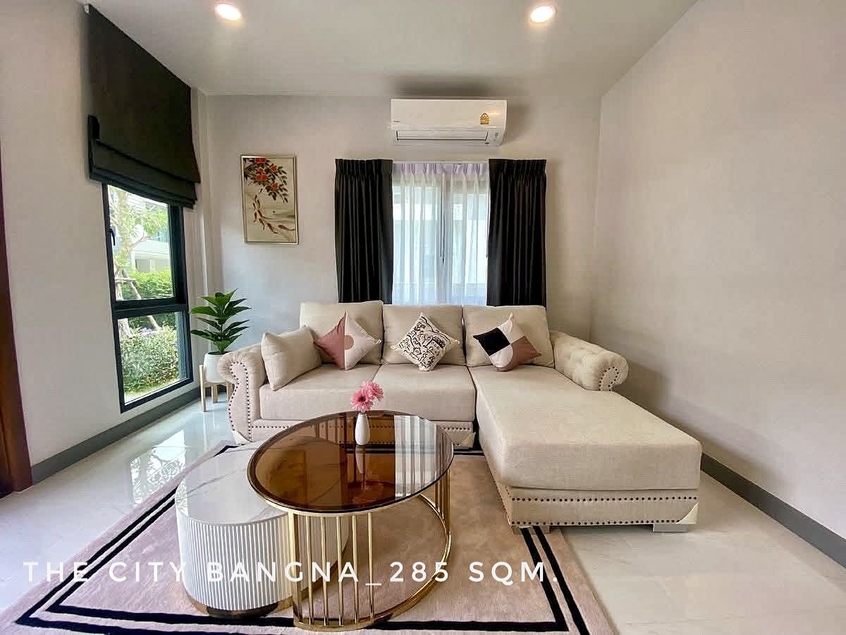 ให้เช่าบ้านบางนา แบริ่ง ลาซาล : For RENT-Detached house near Mega-Bangna and many International School with fully-furnished 